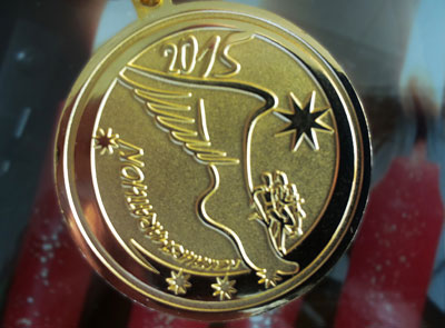 g-art-en - Medaille Neujahrsmarathon Z�rich 2015